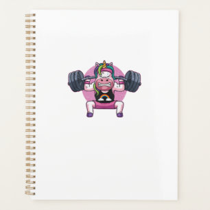 Unicorn Weightlifting Squat Fitness Workout Gym Gi Planner