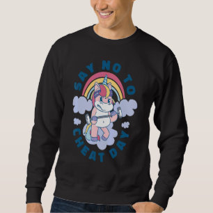 Unicorn Weightlifting Workout Fitness Gym Women Gi Sweatshirt