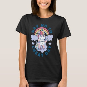 Unicorn Weightlifting Workout Fitness Gym Women Gi T-Shirt