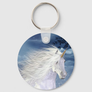 Unicorn White Beauty Key Ring