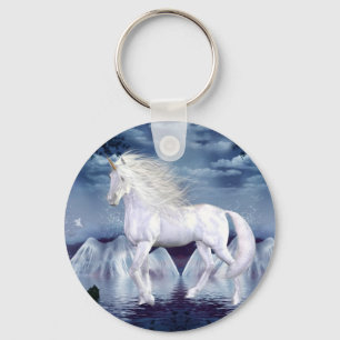 Unicorn White Beauty Keychain