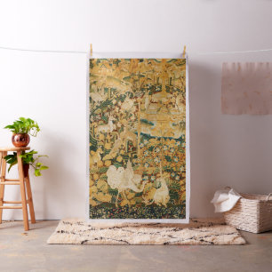 UNICORN,WHITE GRYPHON,ANIMALS,FANTASY FLOWERS FABRIC