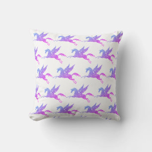 UNICORN WHITE PURPLE PINK DOUBLESIDED Cushion