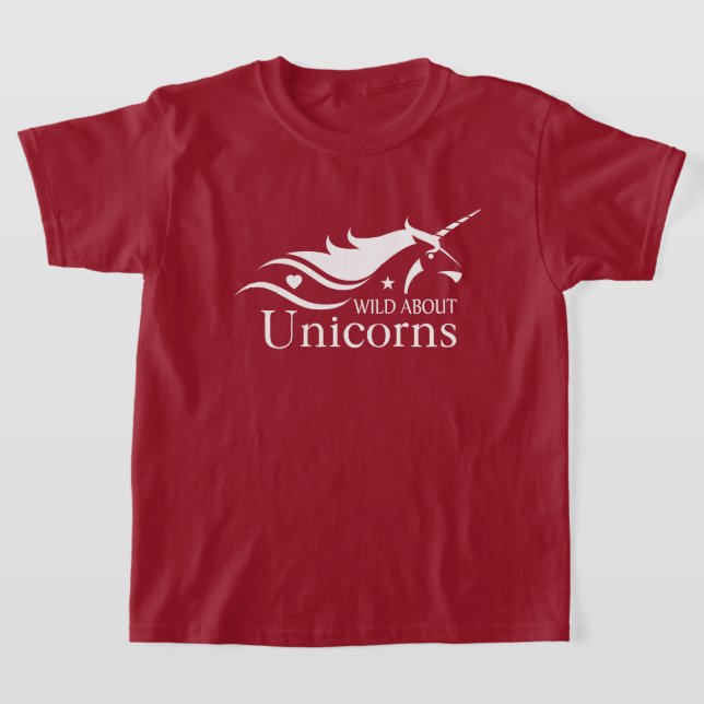 Unicorn - Wild about Unicorns T-Shirt (Laydown)