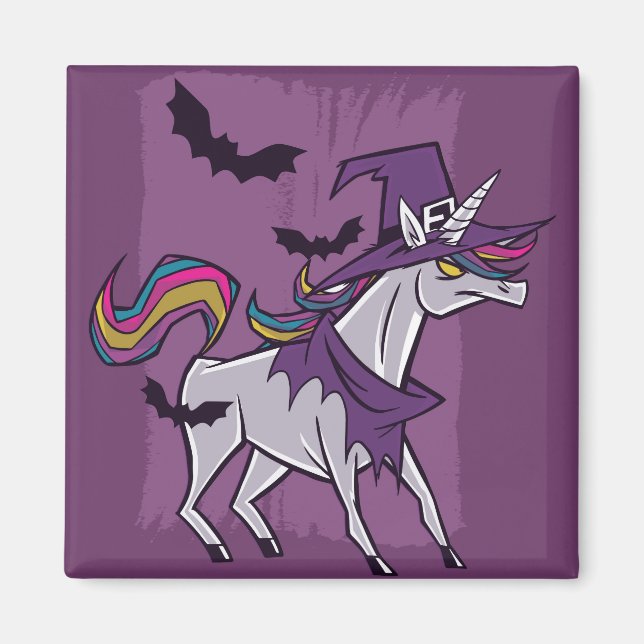 Unicorn Witch Magnet (Front)