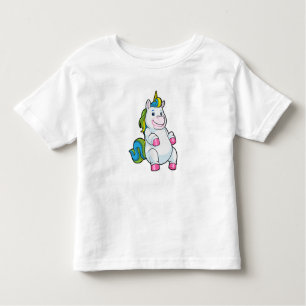 Unicorn with big Belly Toddler T-Shirt