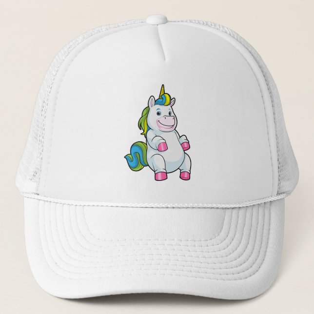 Unicorn with big Belly Trucker Hat (Front)