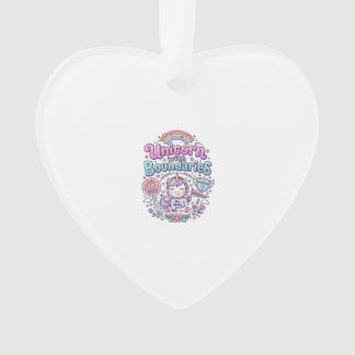 Unicorn with Boundaries Charming Apparel Graphic_1 Ornament