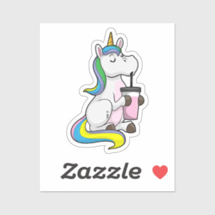 Unicorn with Bubble Tea