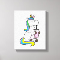 Unicorn with Bubble Tea