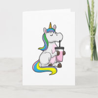 Unicorn with Bubble Tea