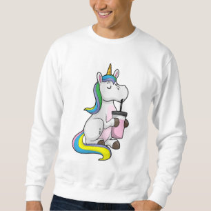 Unicorn with Bubble Tea Sweatshirt