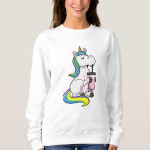 Unicorn with Bubble Tea Sweatshirt