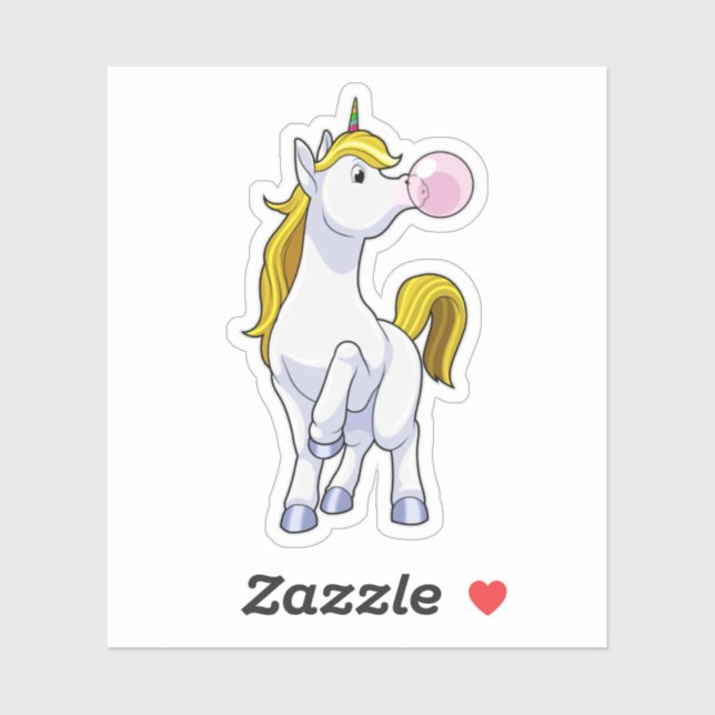 Unicorn with Chewing gum (Sheet)