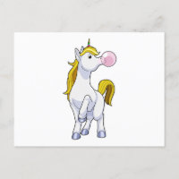 Unicorn with Chewing gum
