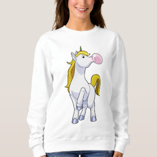 Unicorn with Chewing gum Sweatshirt