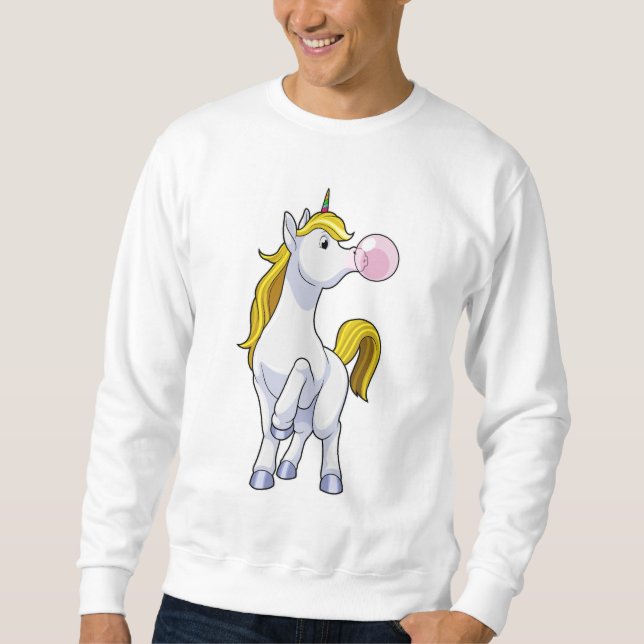 Unicorn with Chewing gum Sweatshirt (Front)