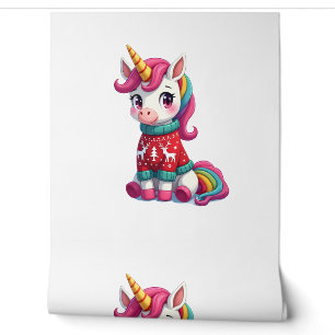 Unicorn with Christmas Sweater Unicorn Girls Chris Wallpaper