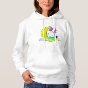Unicorn with Clouds & Moon Hoodie
