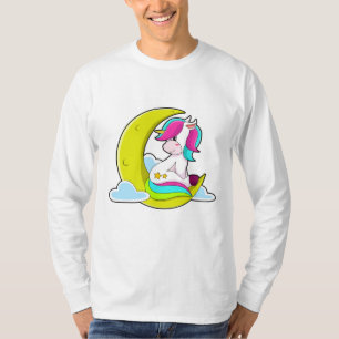 Unicorn with Clouds & Moon T-Shirt