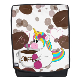 Unicorn with Coffee Backpack