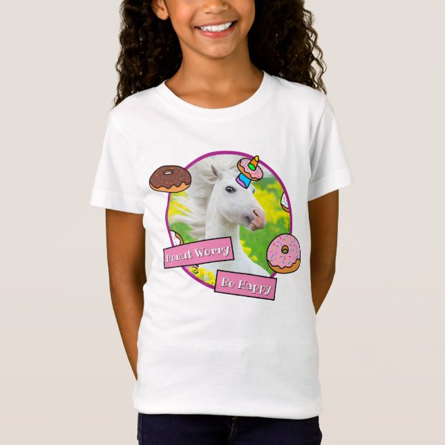 Unicorn With Donuts T-Shirt (Front)