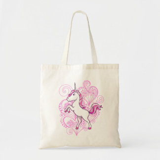 Unicorn with Heart Henna Background  Bag