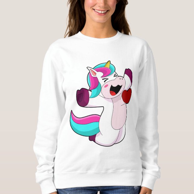Unicorn with Heart Sweatshirt (Front)