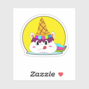 Unicorn with Ice cream cone