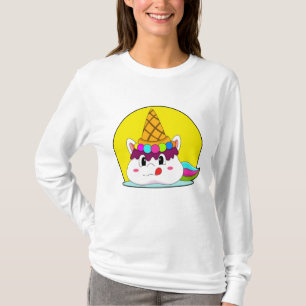Unicorn with Ice cream cone T-Shirt