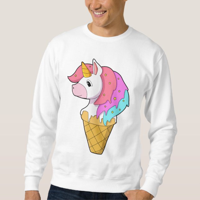 Unicorn with Ice cream Sweatshirt (Front)