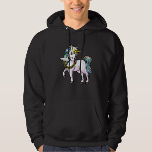 Unicorn With Knife Girls Women T-Shirt Hoodie