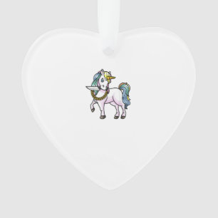 Unicorn With Knife Girls Women T-Shirt Ornament