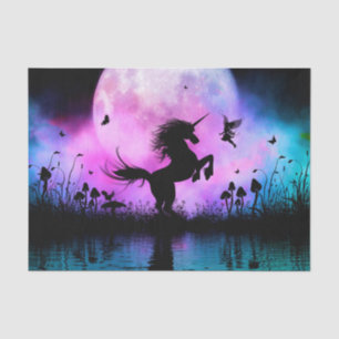 Unicorn with little fairy tissue paper