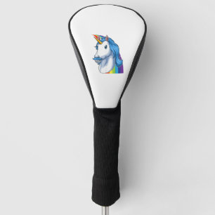Unicorn with Moustache Dadacorn Dadicorn Unicorn D Golf Head Cover