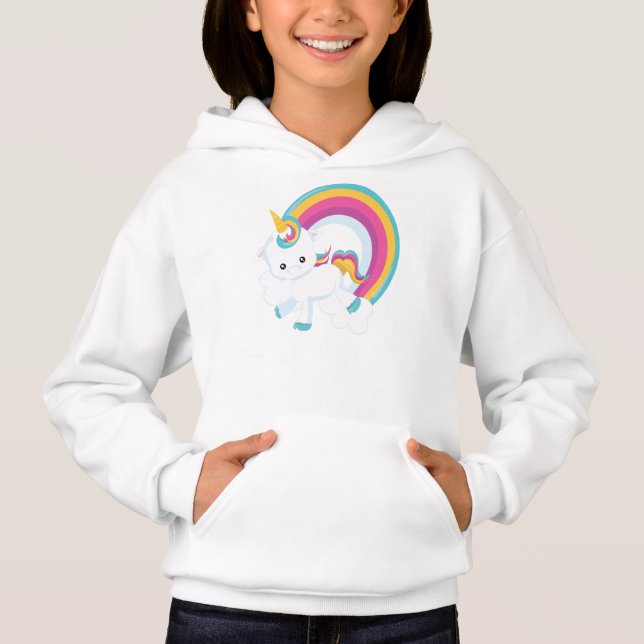 Unicorn with Rainbow Girl  (Front)