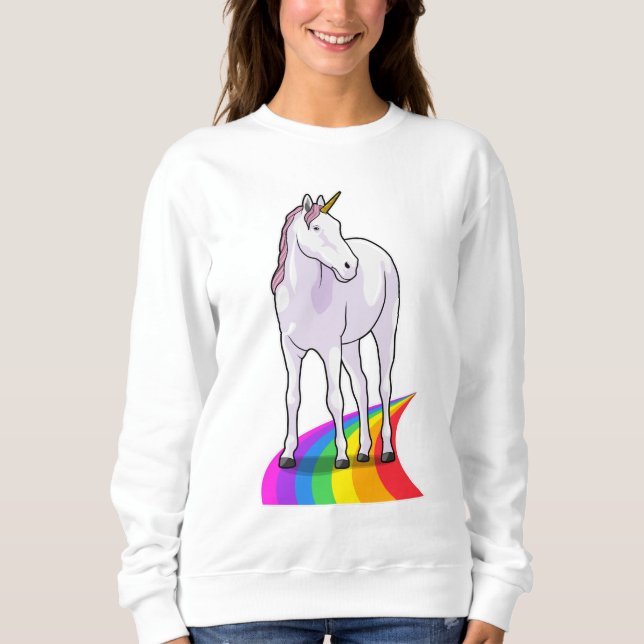 Unicorn with Rainbow Sweatshirt (Front)