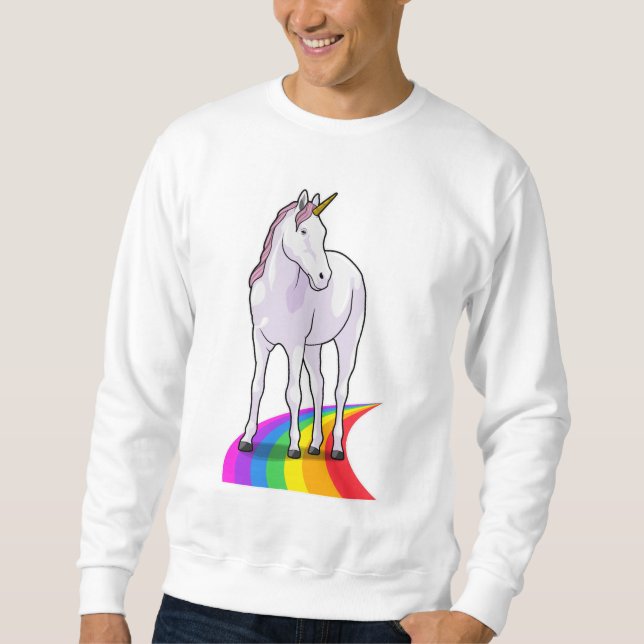 Unicorn with Rainbow Sweatshirt (Front)