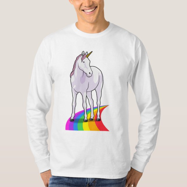 Unicorn with Rainbow T-Shirt (Front)