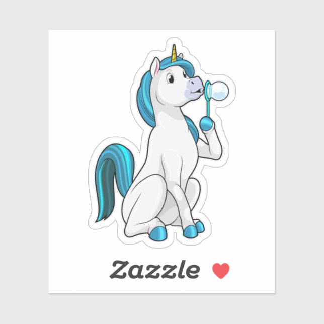Unicorn with Soap bubbles (Sheet)