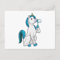 Unicorn with Soap bubbles