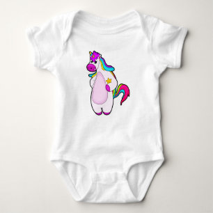Unicorn with Star Baby Bodysuit
