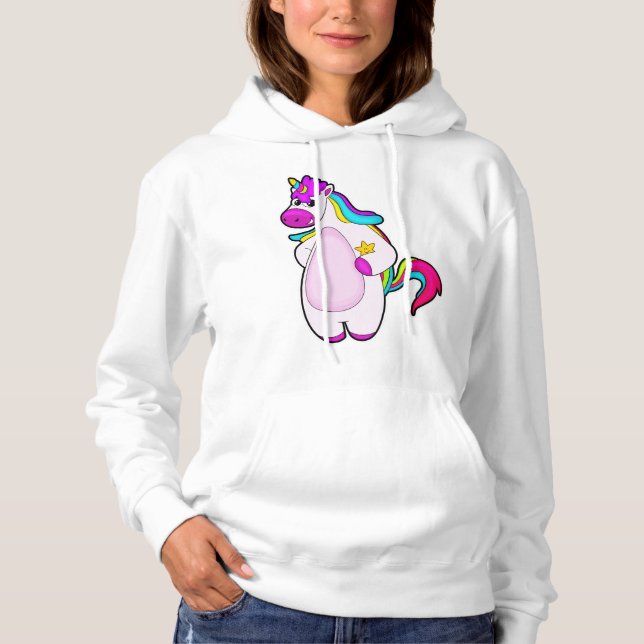 Unicorn with Star Hoodie (Front)