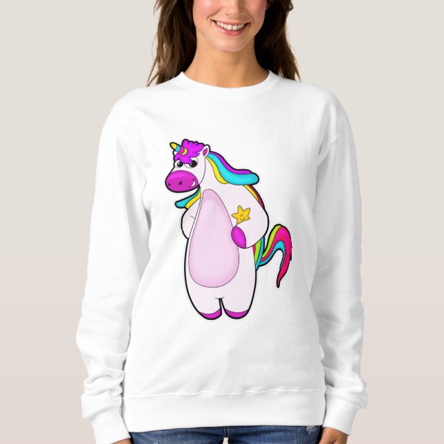 Unicorn with Star Sweatshirt (Front)