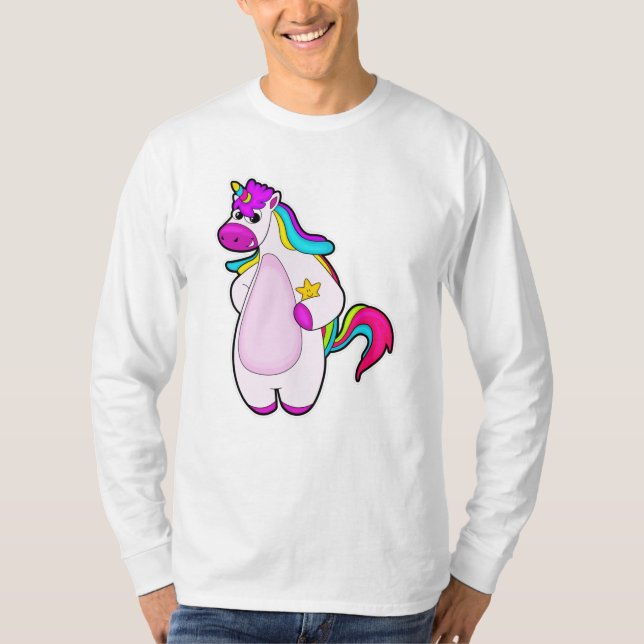 Unicorn with Star T-Shirt (Front)