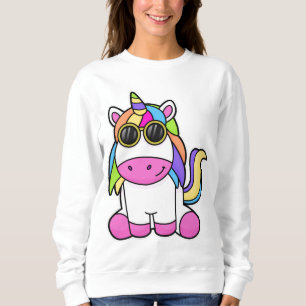 Unicorn with Sunglasses Sweatshirt