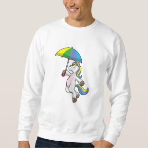 Unicorn with Umbrella Sweatshirt