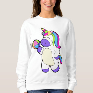 Unicorn with Volleyball Sweatshirt