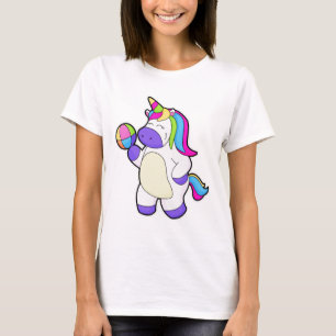 Unicorn with Volleyball T-Shirt