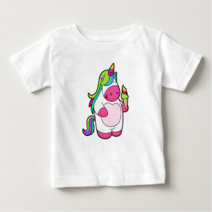 Unicorn with Waffle Ice cream Baby T-Shirt